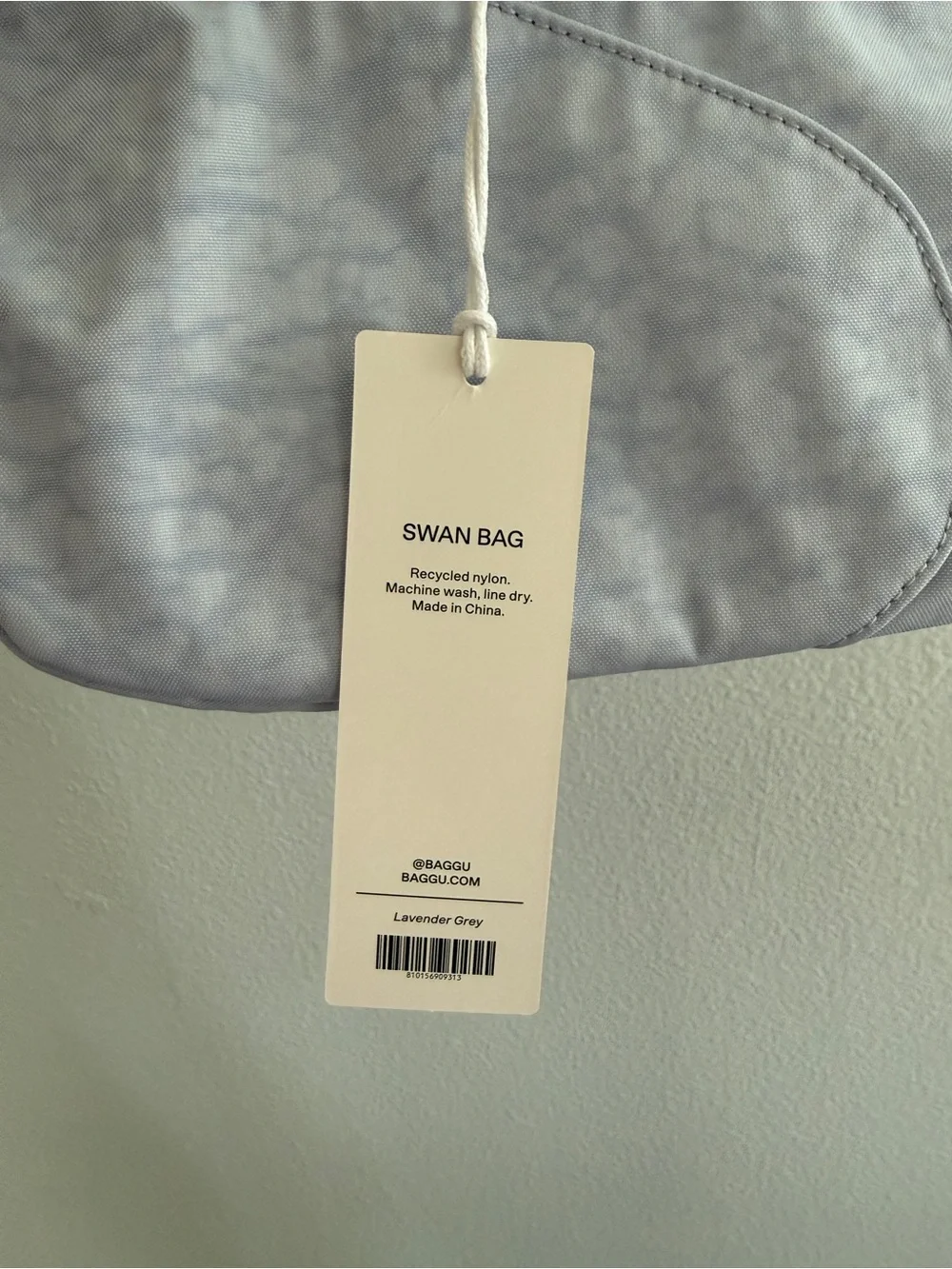 NWT BAGGU Swan Shoulder Bag in Lavender Grey - Picture 5 of 5